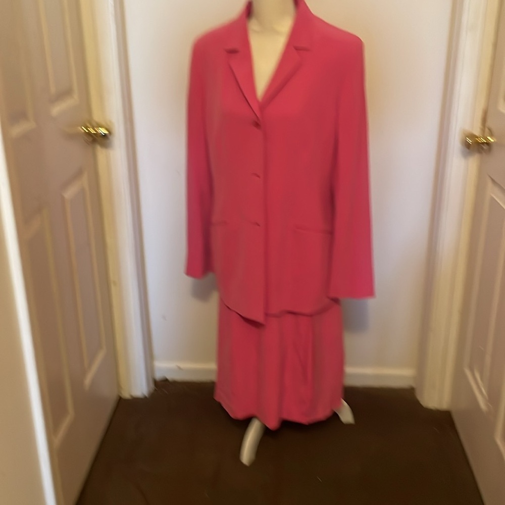 Beautiful 2 piece suit Liz Claiborne pink size 16 - Picture 3 of 12
